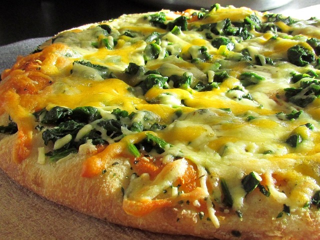 Creamy Spinach Pizza